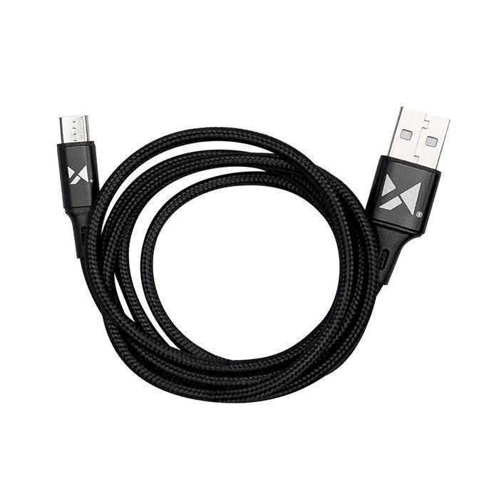 Przewód USB Wozinsky MicroUSB 2,4A 1M Czarny - Szybkie Ładowanie