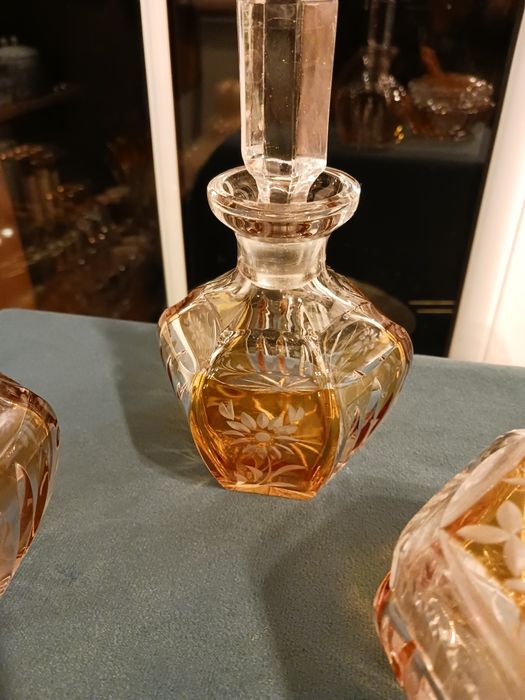 Art deco huta Julia zestaw toaletowy