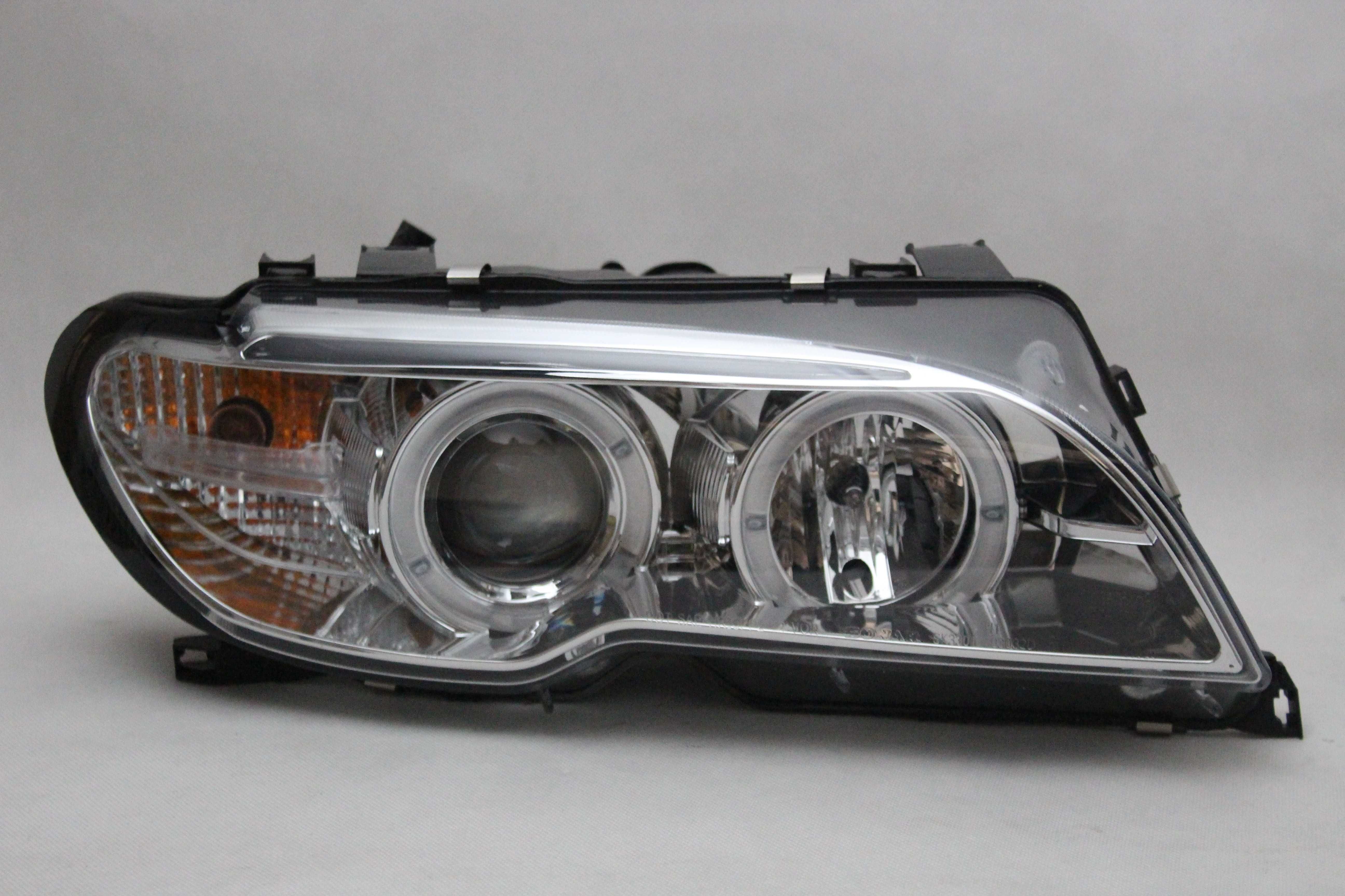 Lampy przednie przód BMW E46 COUPE 03-06 D2S CCFL LED XENON RINGI CHRO