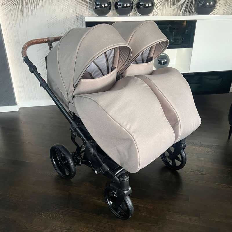 Adbor Duo Lux 2w1 | nowy wózek dla bliźniaków z wentylowaną gondolą.