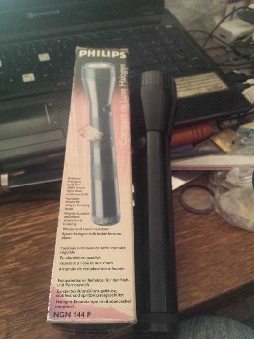 latarka phillips oryginlane na 2x r14 halogenowa