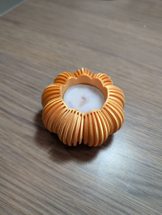 Lampion druk 3D pomarańczowy