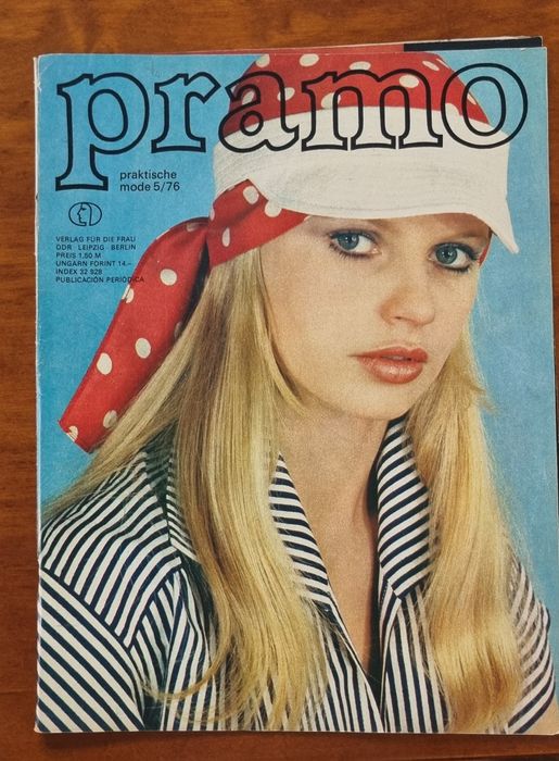 Pramo niemiecki magazyn modowy z 1976 r. + wykrojniki
