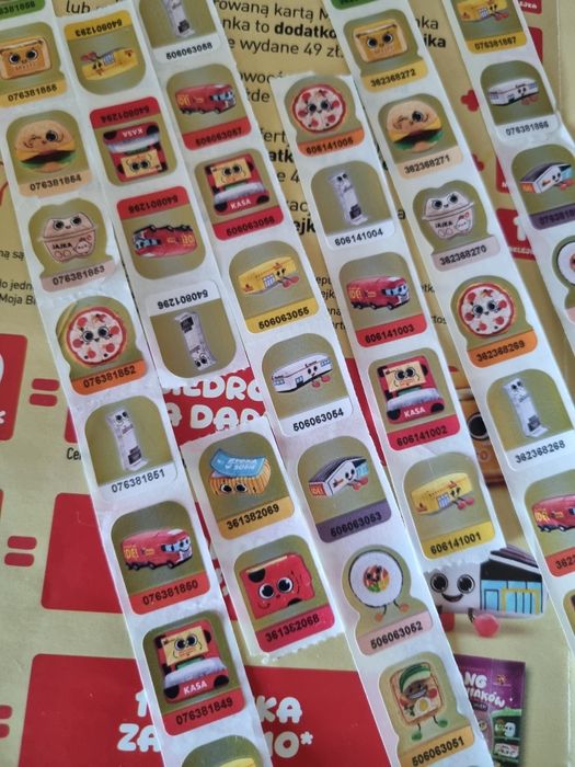 gang biedroniaków naklejki 2025r. biedronka 20 sztuk