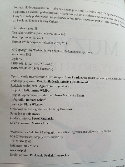 Muzyka nuty smyki i patyki klasa 5 część 2 podręcznik do szkoły podsta