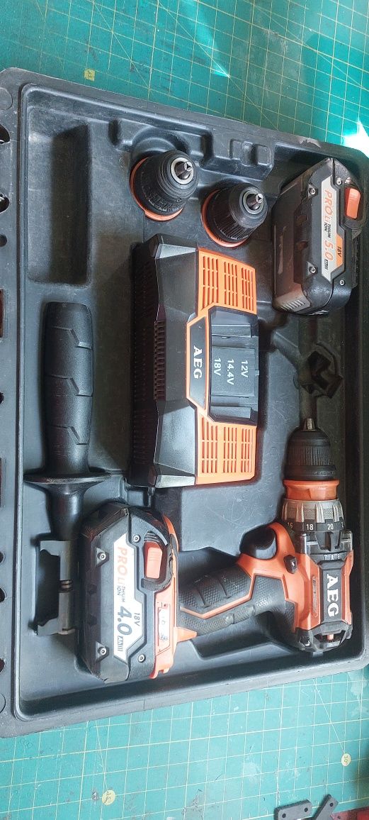 AEG bsb 18 cbl безщітковий дриль-шуруповерт та степлер AEG b18cs10