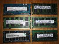Pamięci RAM do laptopa — mix kości DDR2 / DDR3 — łącznie 6 sztuk