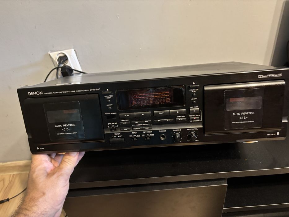 Magnetofon dwukasetowy Auto reverese deck Denon DRW-580