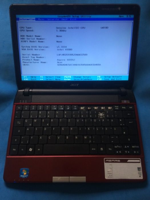 Peças - ACER Aspire One 1810TZ