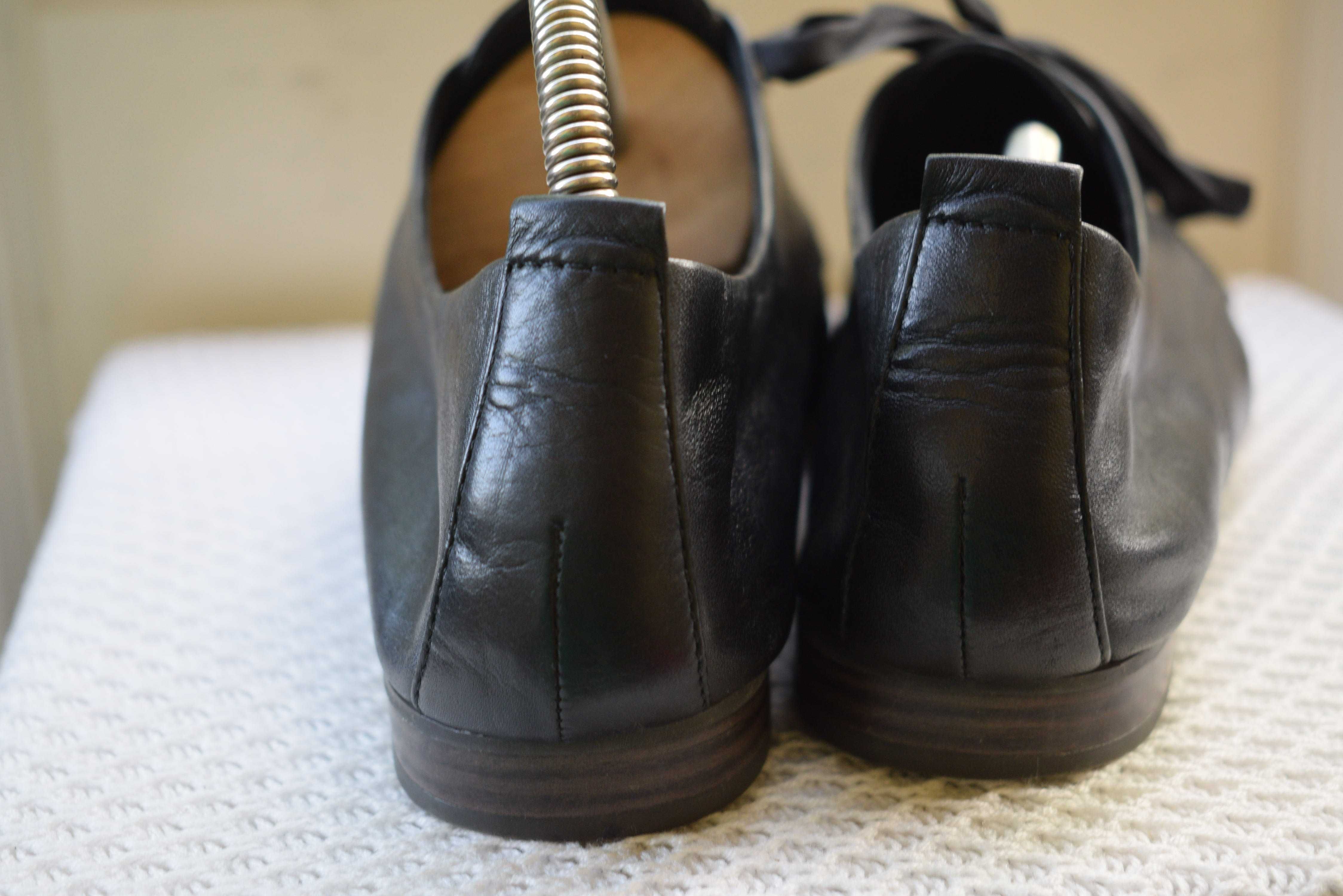 кожаные туфли мокасины ботильоны полуботинки Tamaris р. 40 26,3 см