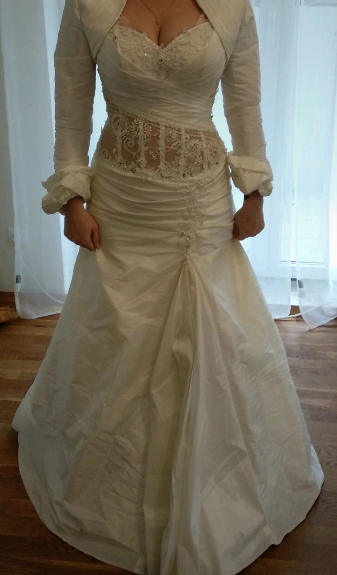 Śliczna suknia ślubna syrenka marki Angel , rozmiar 36-38