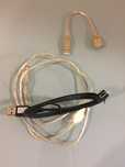 2 cabos extensores USB e 1 micro USB