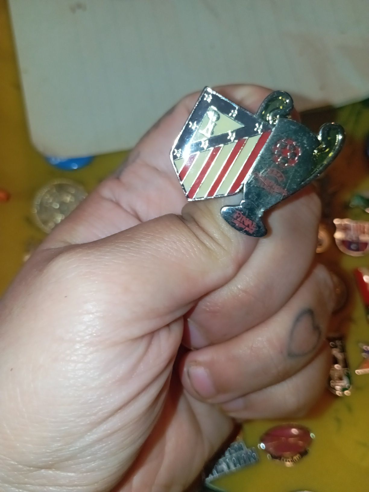 Atlético Madrid Champions pin