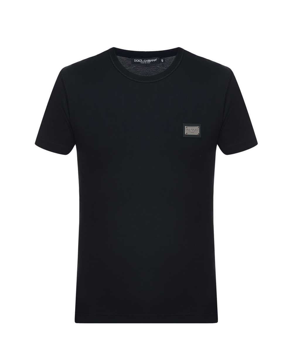 DOLCE&GABBANA luksusowy męski t-shirt BLACK Italy -50%