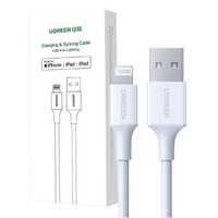 Kabel Lightning Do Usb Ugreen 2.4A Us155, 0.5M (Biały)