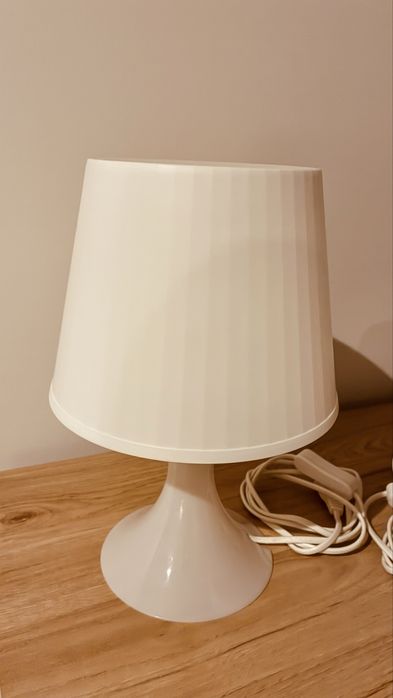 Candeeiro de mesa branco 29 cm