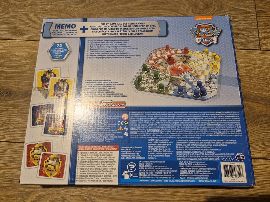 Zestaw Psi Patrol, puzle + gra, wiek 4+