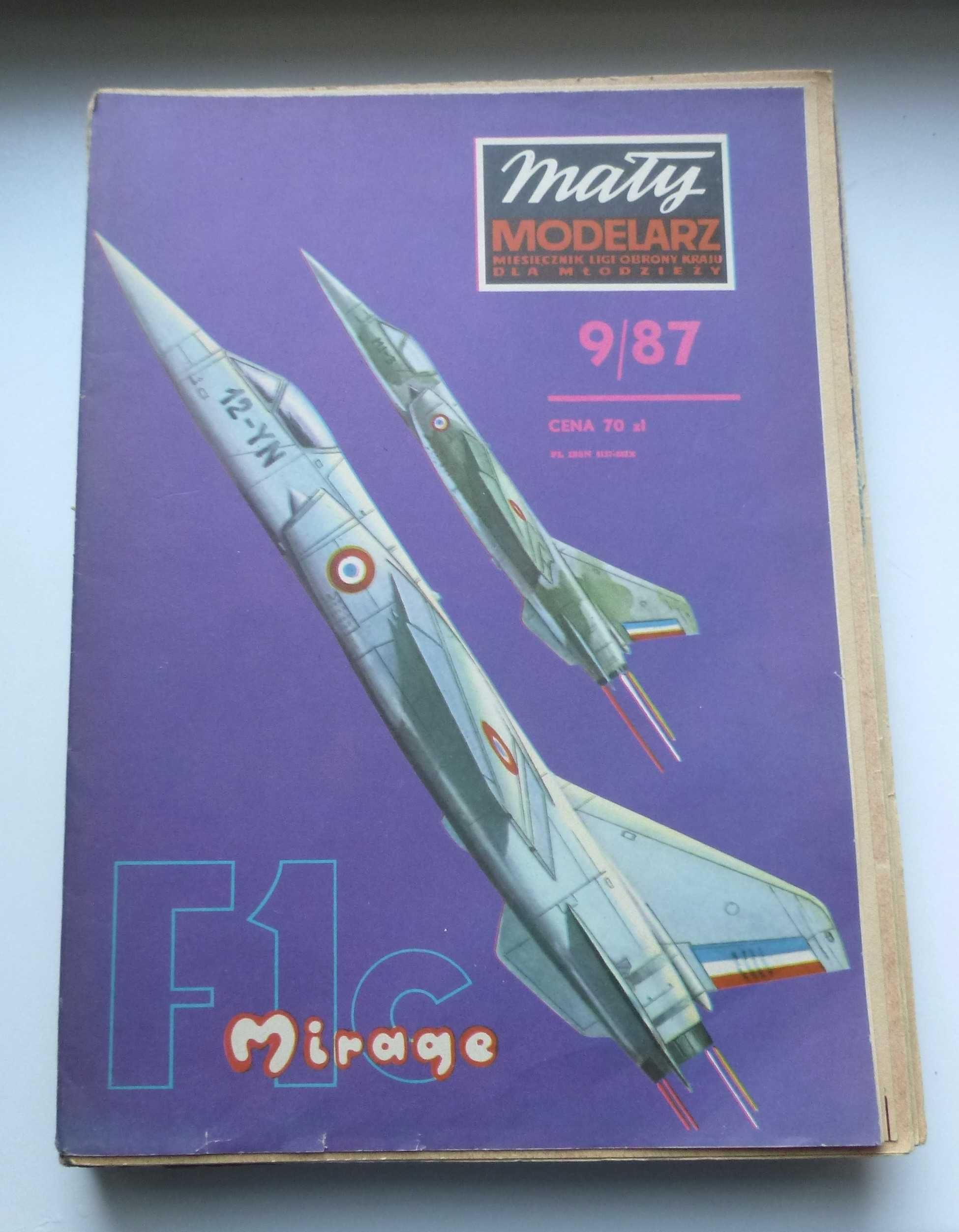 Mały Modelarz 9/1987 samolot Mirage F.1C