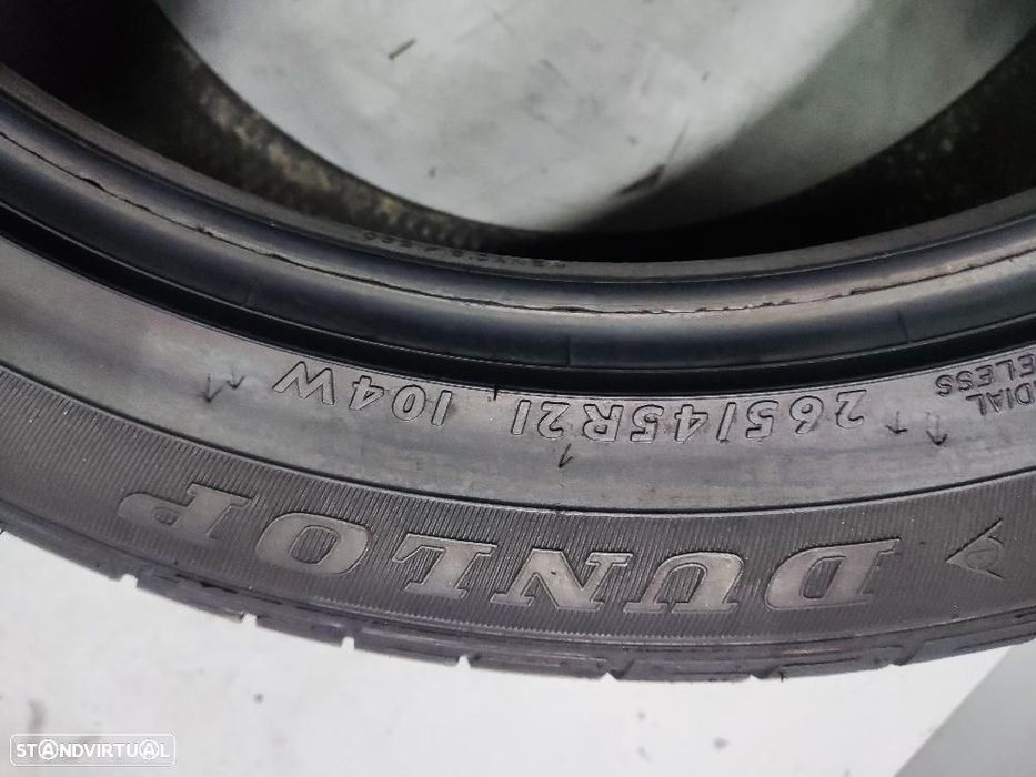 2 pneus semi novos 265-45r21 dunlop - oferta dos portes