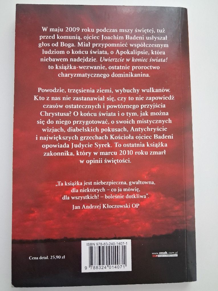 Uwierzcie w koniec świata - Joachim Badeni, Judyta Syrek