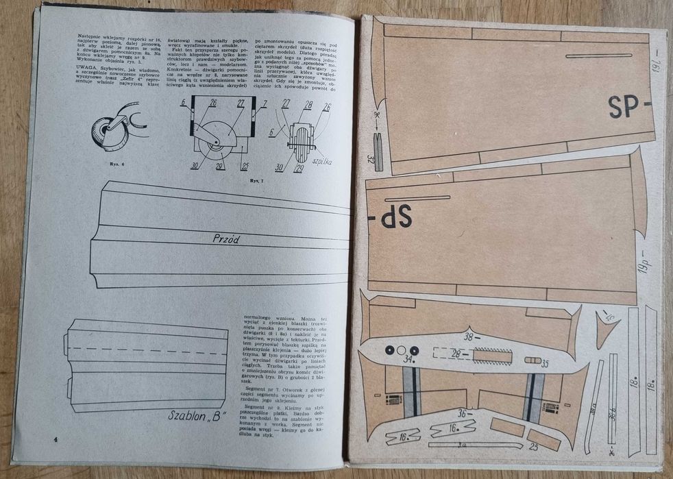 Mały modelarz 3/1980 - Szybowiec wyczynowy SZD-31 Zefir-4