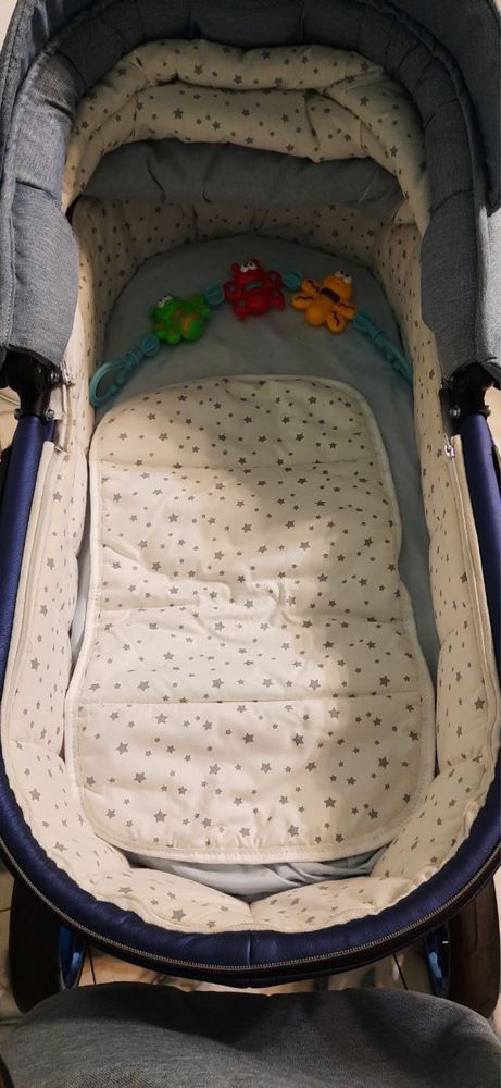 Универсальная коляска 2 в 1 Baby Pram Eco Sky Blue (B002LC)