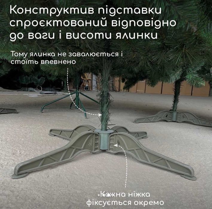 Новогодняя искусственная зеленая елка, ёлка. Штучна ялинка новорічна