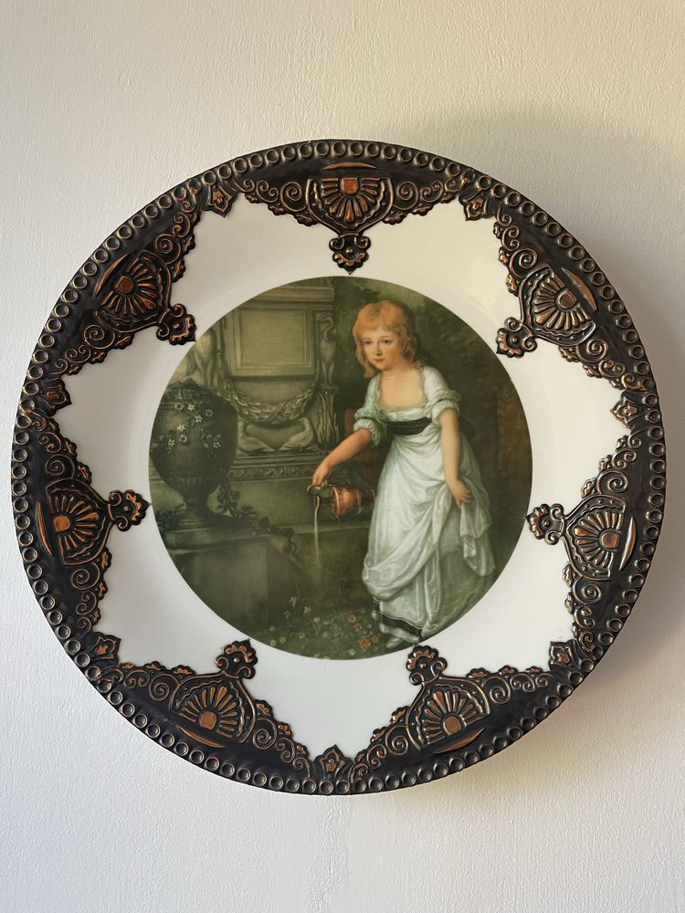 Kolekcjonerska patera, talerz  z Fabryki Porcelany Karolina  PRL