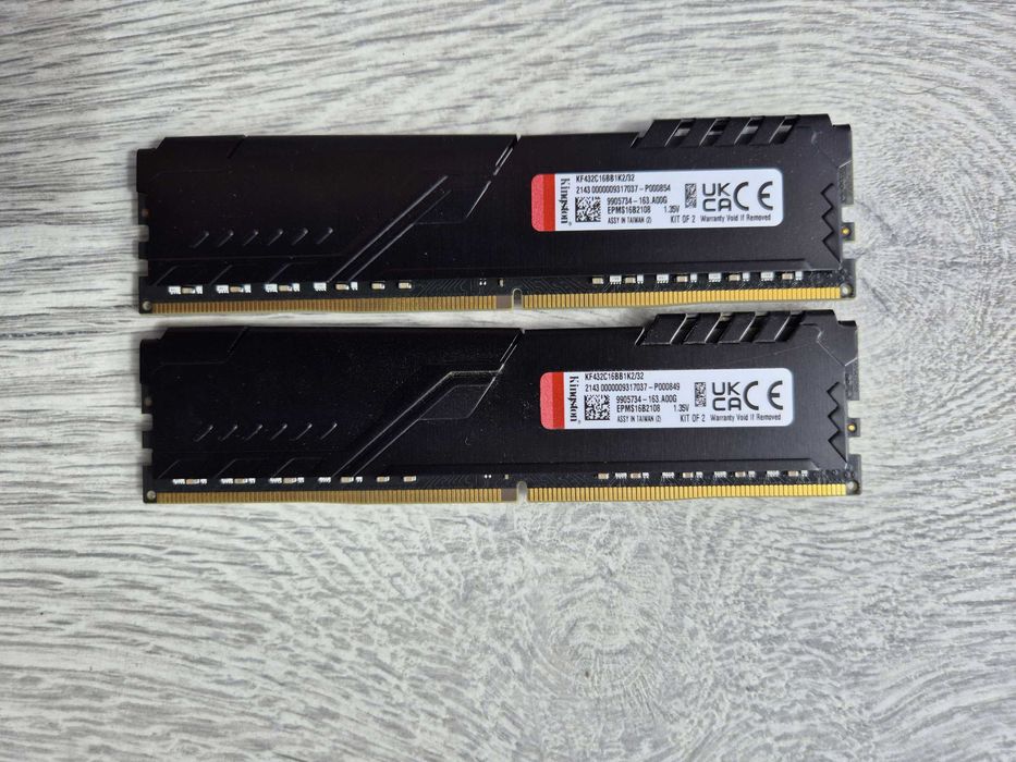 пам'ять DDR4 32GB (2x16) 3200MHz CL16 Kingston FURY (B-Die). Trade-in
