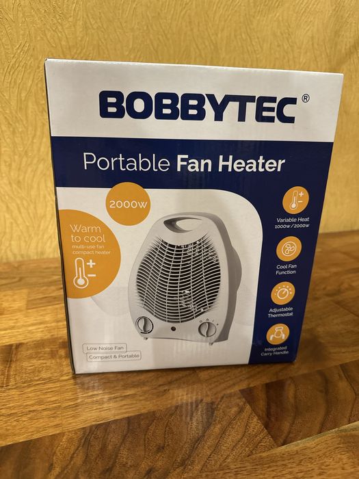 Тепловентилятор Bobbytec PFH-103 електричний обігрівач, білий