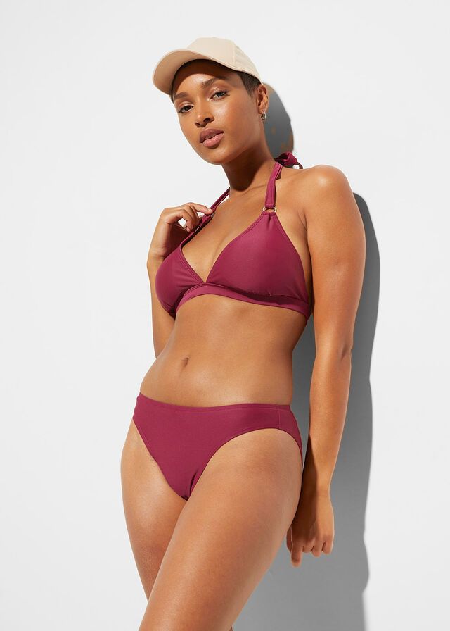 B.P.C bikini z wiązaniem bordowe 42.