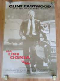 Plakaty filmowe Na linii ognia Clint Eastwood Oryginał z 1993 roku.