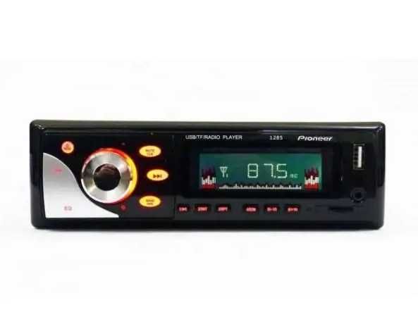 Автомагнітола в авто Pioneer 1285 ISO - MP3, FM, USB, microSD