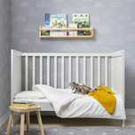 Berço IKEA SUNDVIK completo com colchão, protetor de colchão e lençol