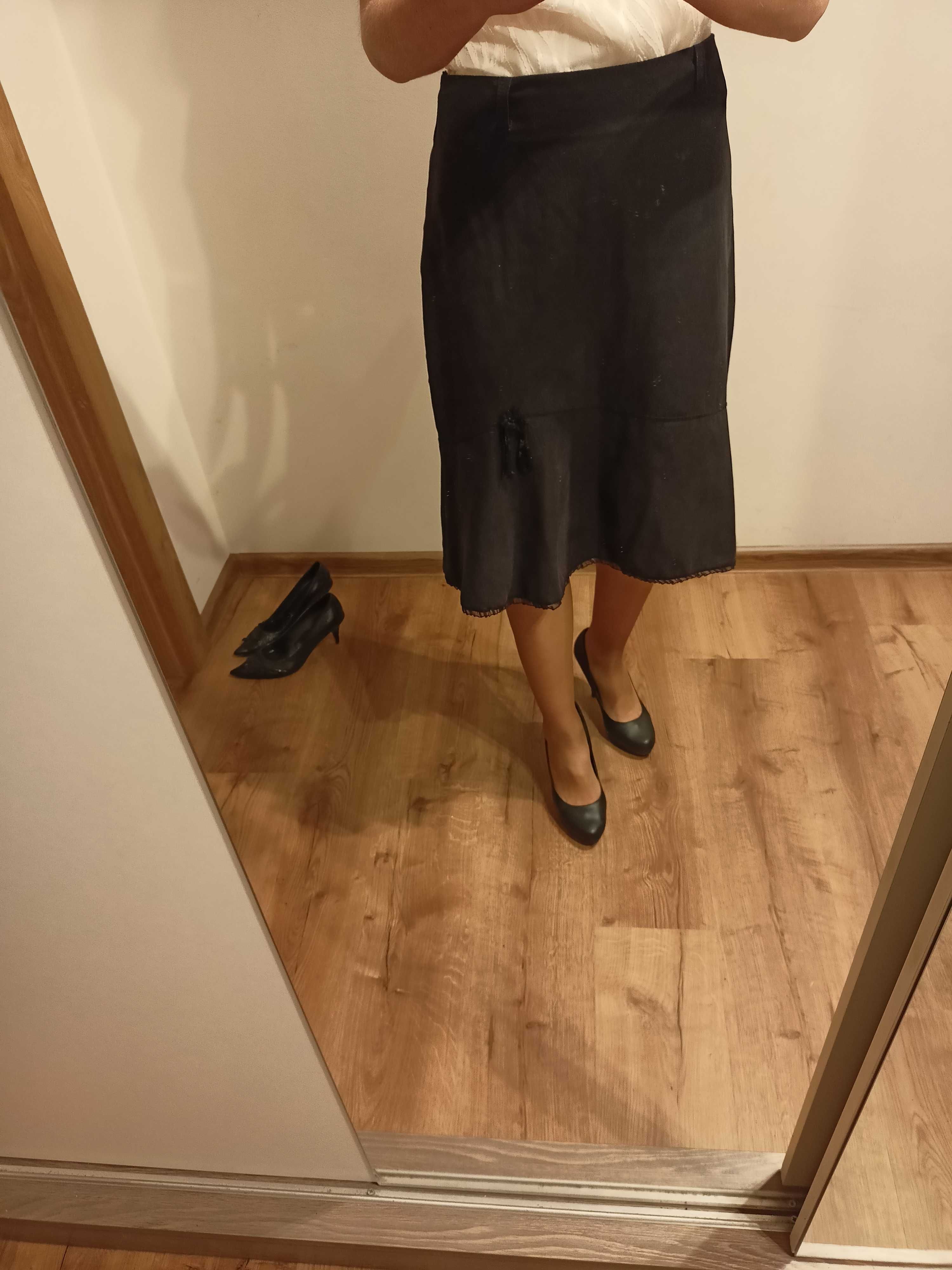 Czarna spódnica, elegancka M
