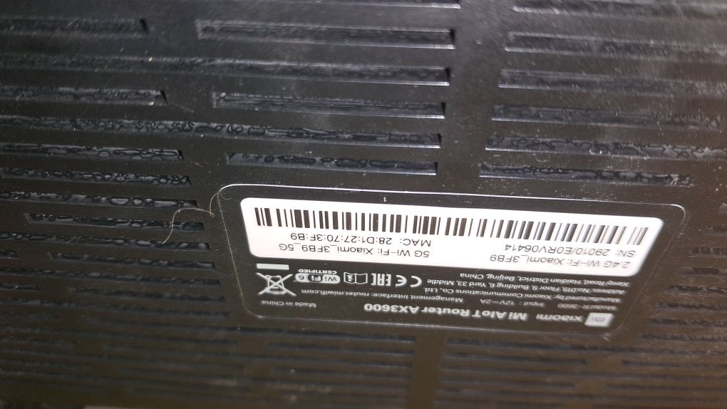 Xiaomi AX3600 роутер маршрутизатор mirouter