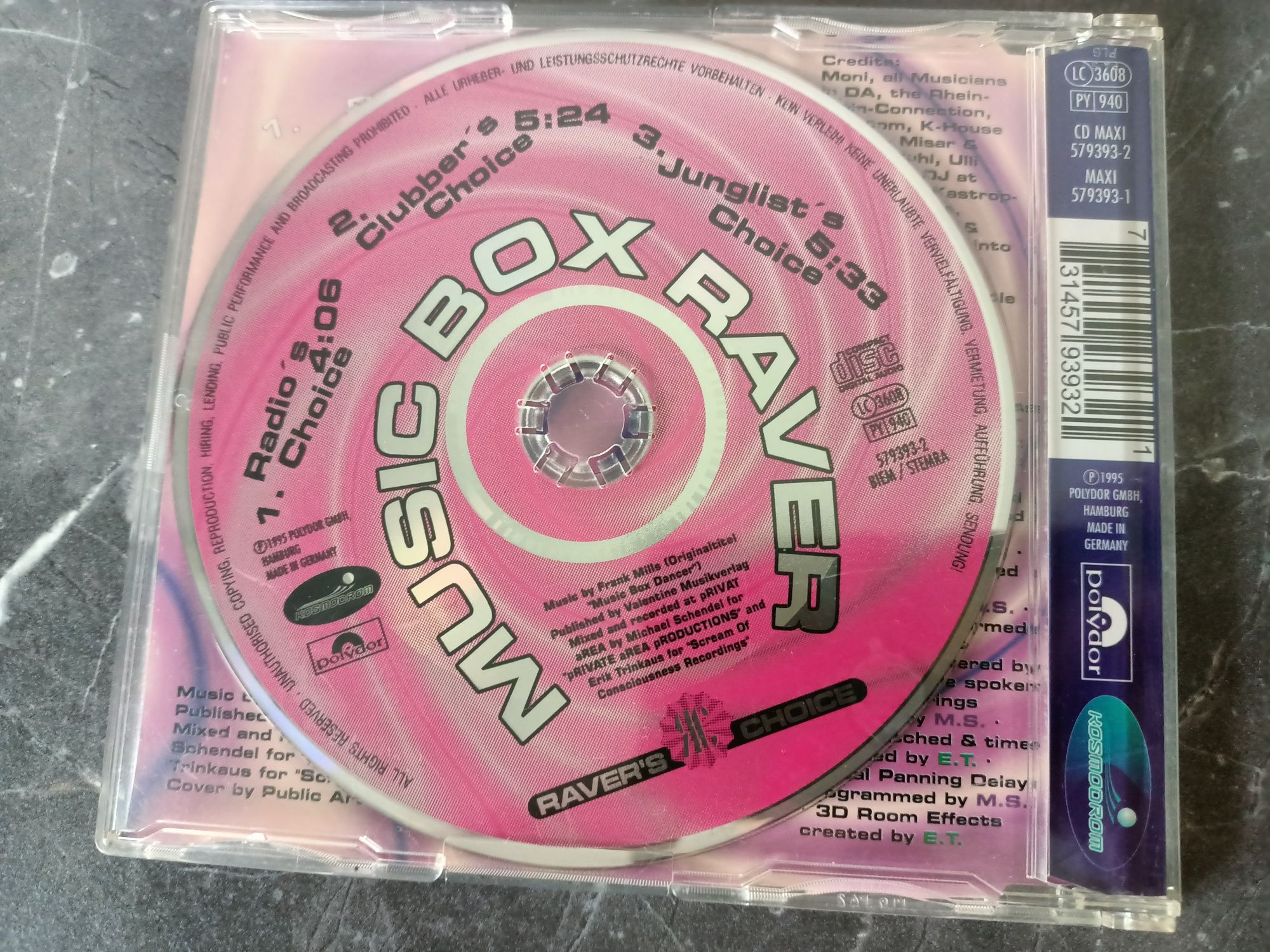 Raver's Choice - Music Box Raver (CD, Maxi)(vg+)