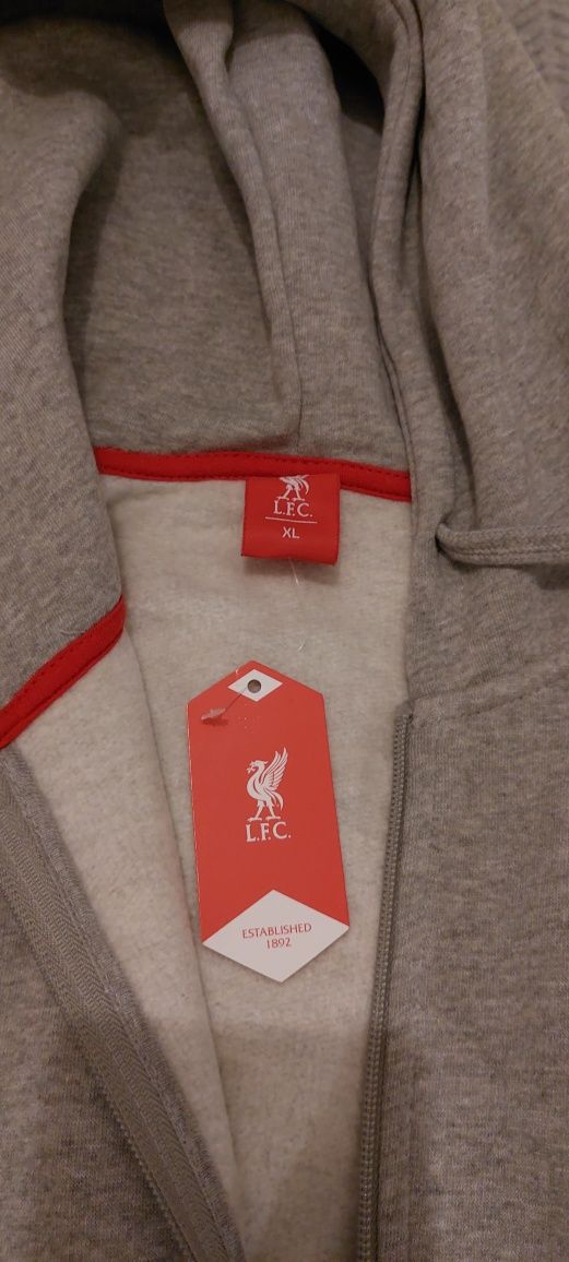 Szara oryginalna bluza FC Liverpool