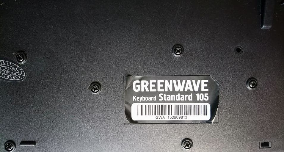 Клавиатура проводная Greenwave Standard 105 usb черная