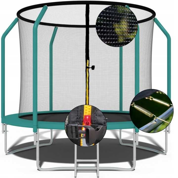 Trampolina Ogrodowa Premium dla dzieci 312cm z Siatką i Drabinką