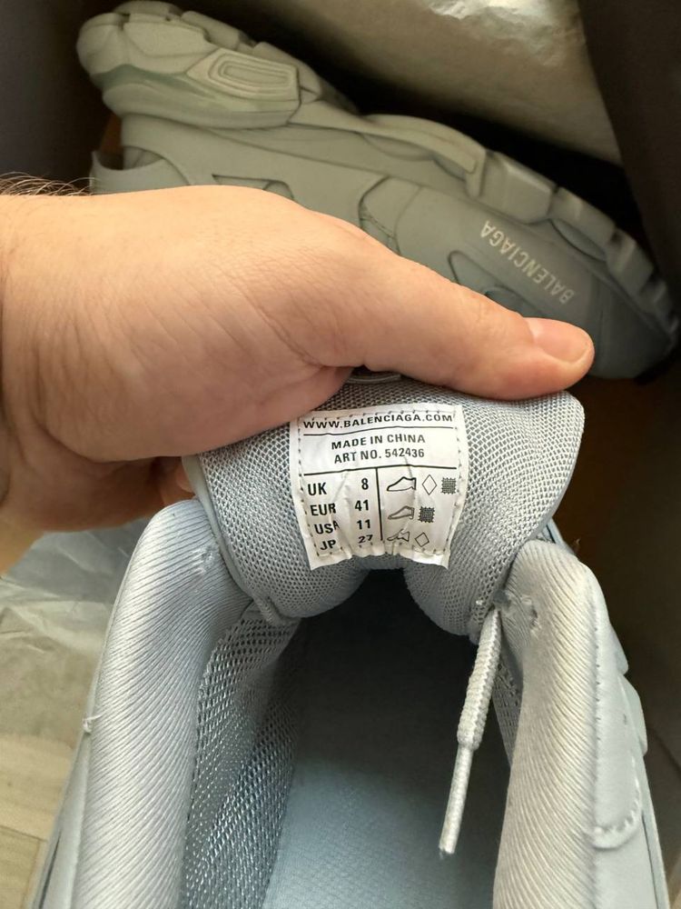 Balenciaga track 1  Light Blue