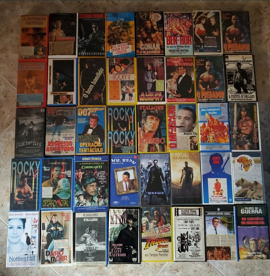 Cassetes VHS antigas