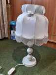 Lampa lampka stojaca z abażurem.  Stara prl