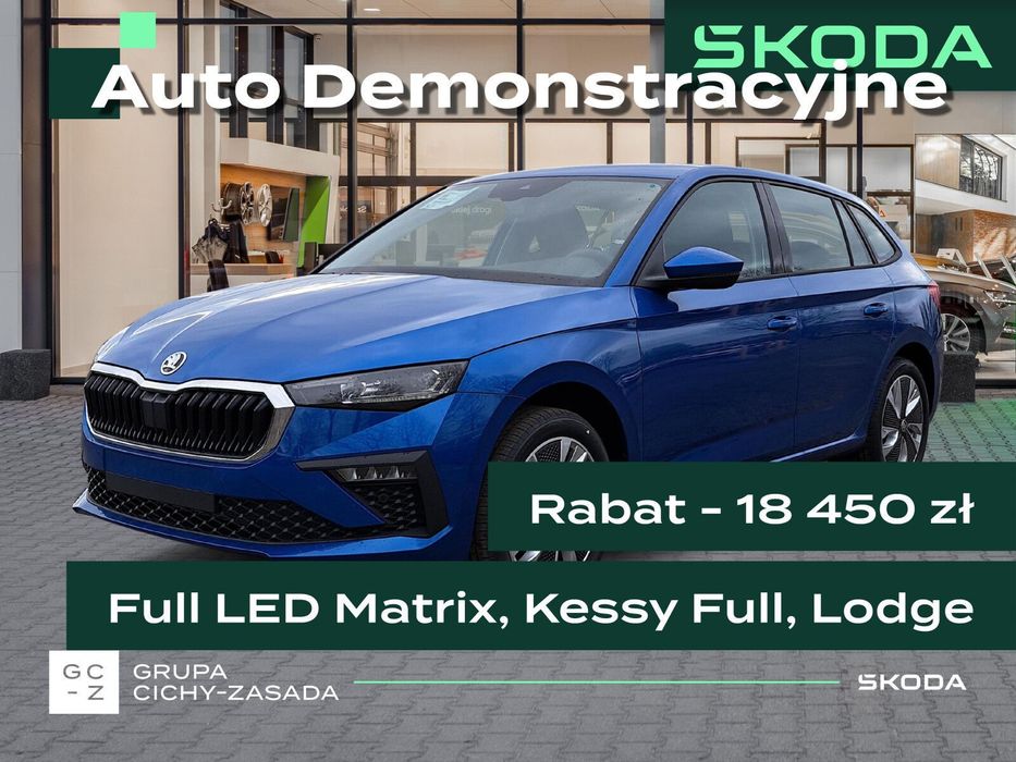 Skoda Scala Samochód Demo, Podgrzewana szyba przednia, Elektryczna klapa tylna