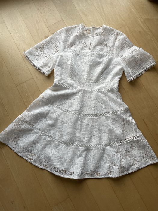 Vestido branco Ted Baker novo tamanho 3