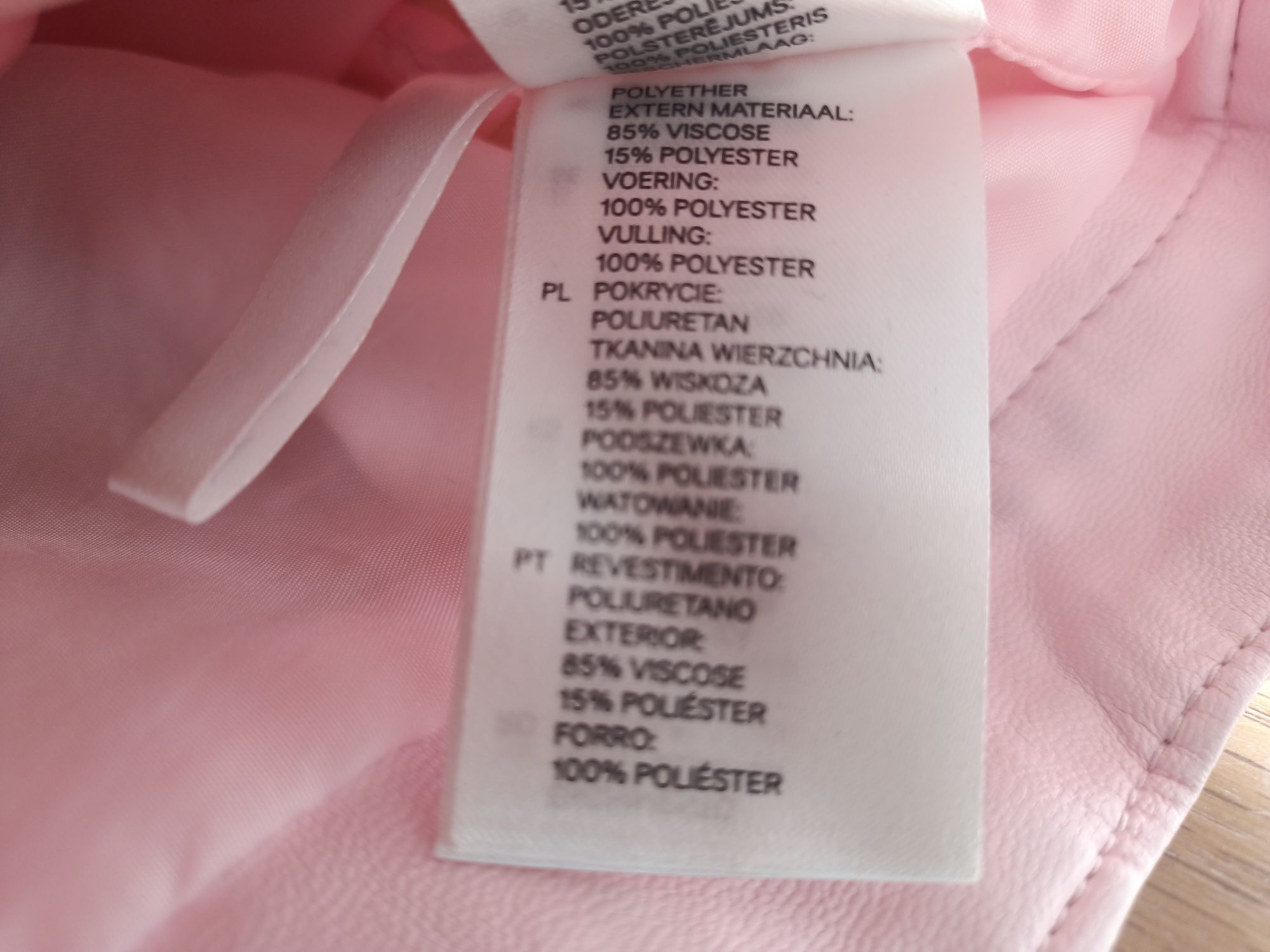 Różowa ramoneska 110 cm H&M