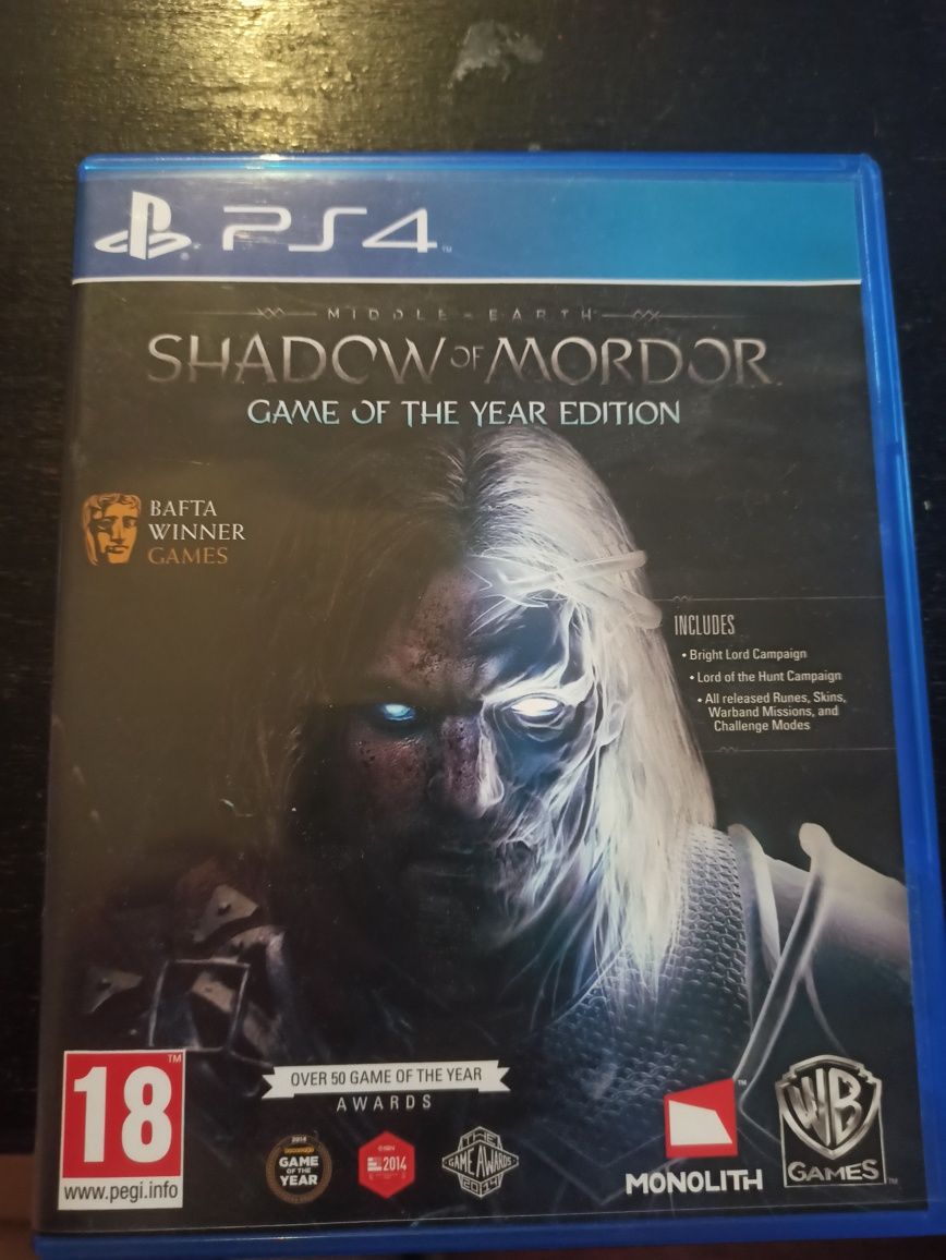 Shadow of Mordor Cień Mordoru PS4 / ps5 pl goty