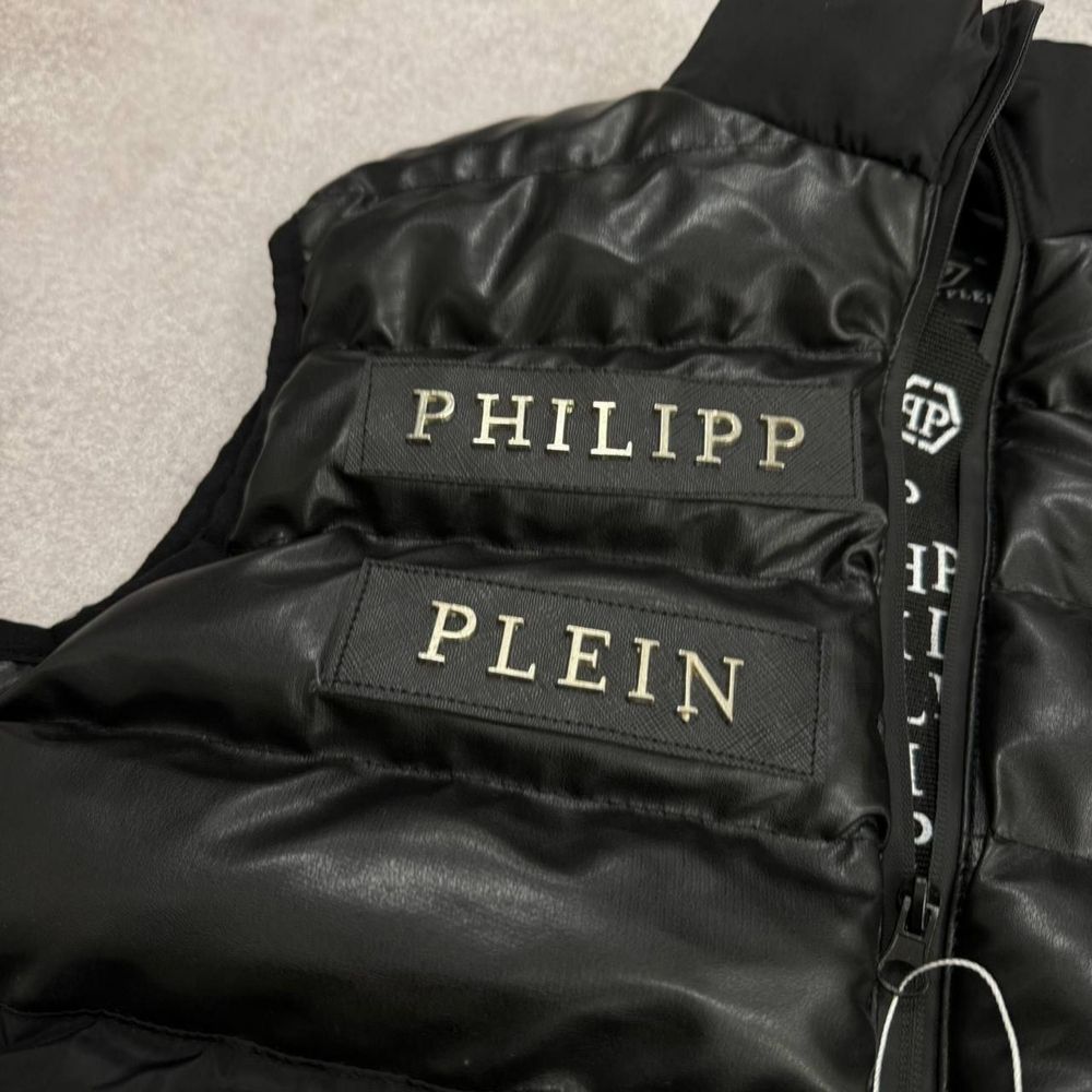 LUX COLLECTION! Чоловіча жилетка Philip Plein у чорному кольорі S-XXL