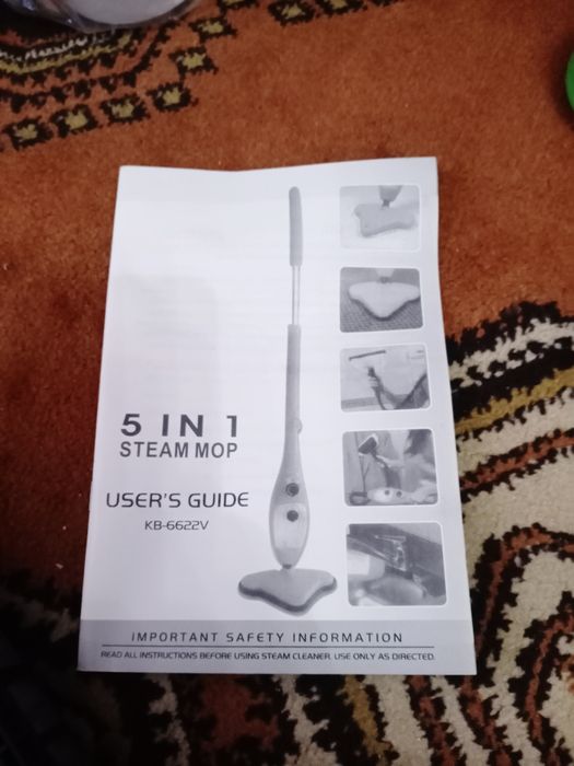 Пароочиститель H20 Mop X5.+ 3 тряпочки в подарок.