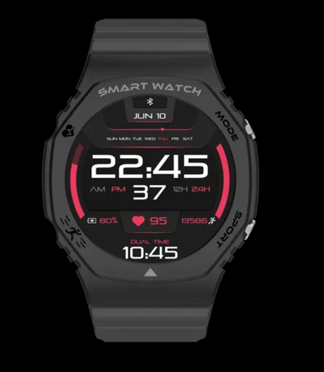 Zegarek Męski Smartwatch CelmiPro Black